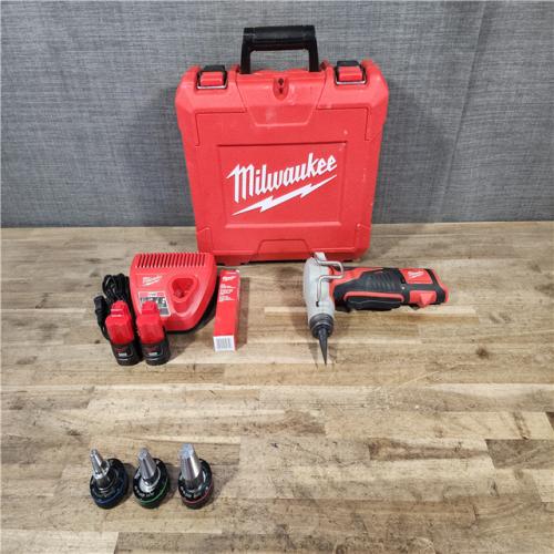 HOUSTON LOCATION - AS-IS M12 12-Volt Lithium-Ion Cordless PEX Expansion Tool Kit with (2) 1.5 Ah Batteries  (3) Expansion Heads and Hard Case