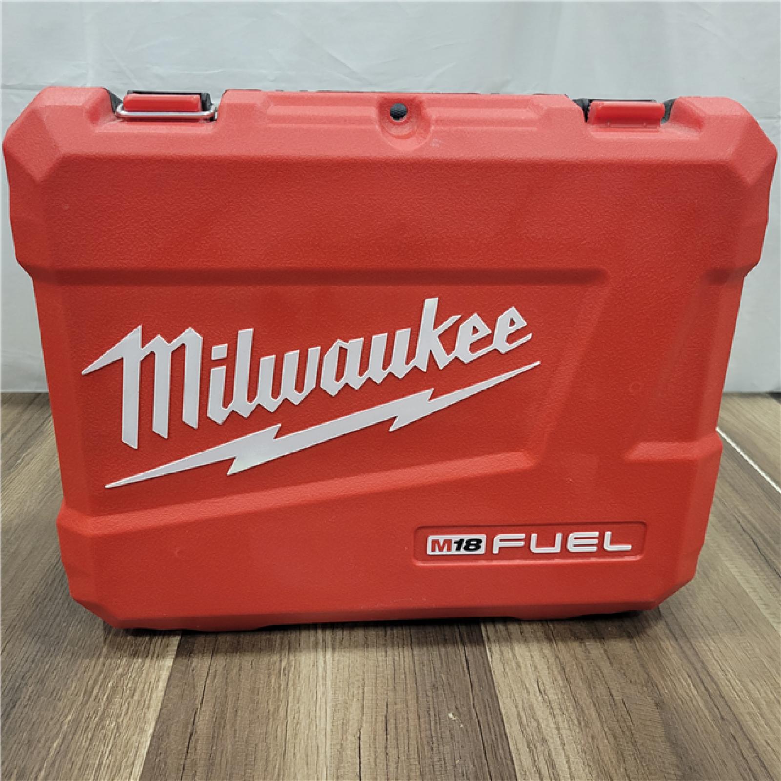 AS-IS Milwaukee 2904-22 Hammer Drill Driver Kit with Batteries  Charger & Tool Case  Red