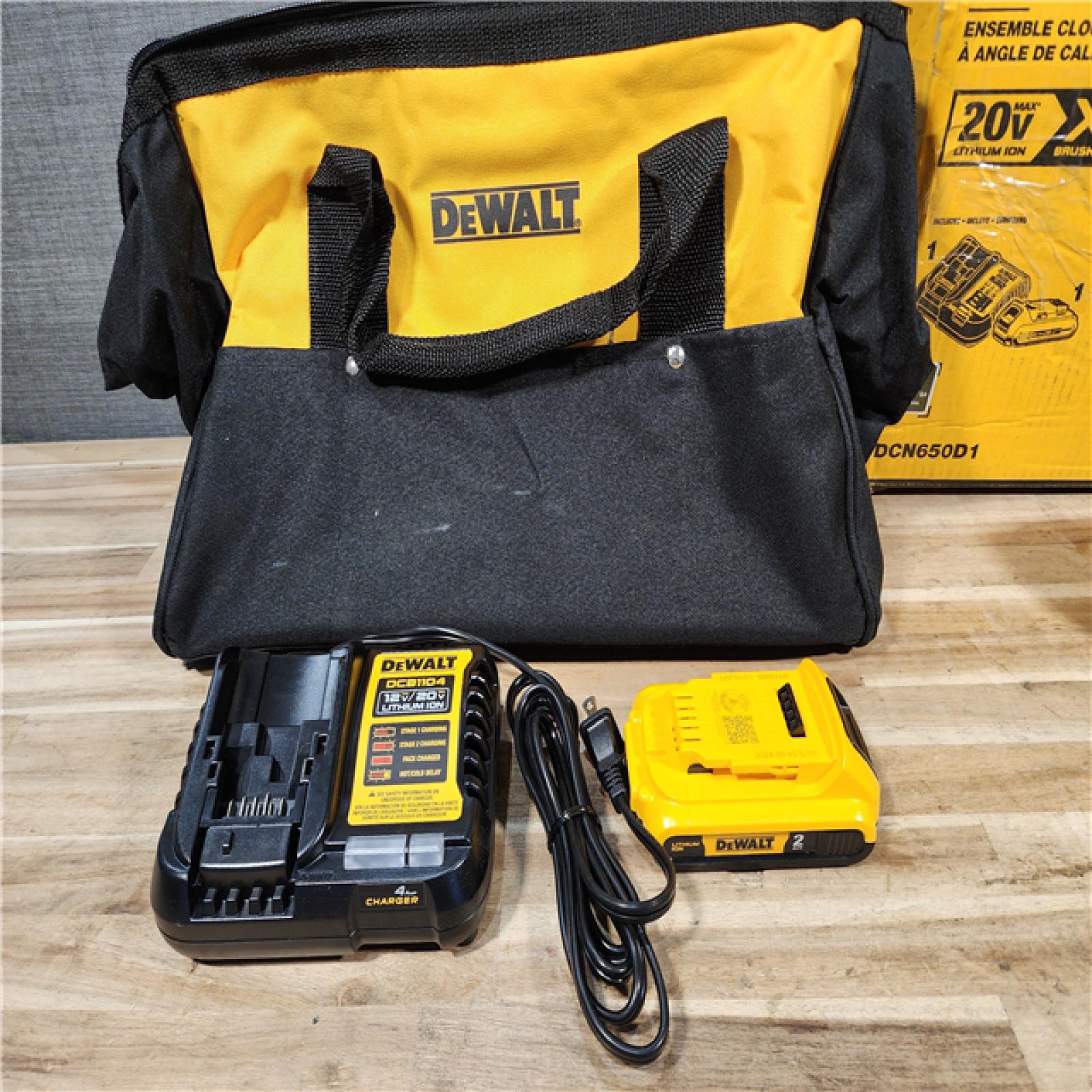 HOUSTON LOCATION - AS-IS DEWALT 20V MAX XR Lithium-Ion Cordless 2-1/2 in. 15-Gauge Finish Nailer Kit