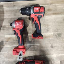 HOUSTON LOCATION - AS-IS MILWAUKEE 3 TOOL COMBO KIT W/ (2) BATTERY & CHARGER
