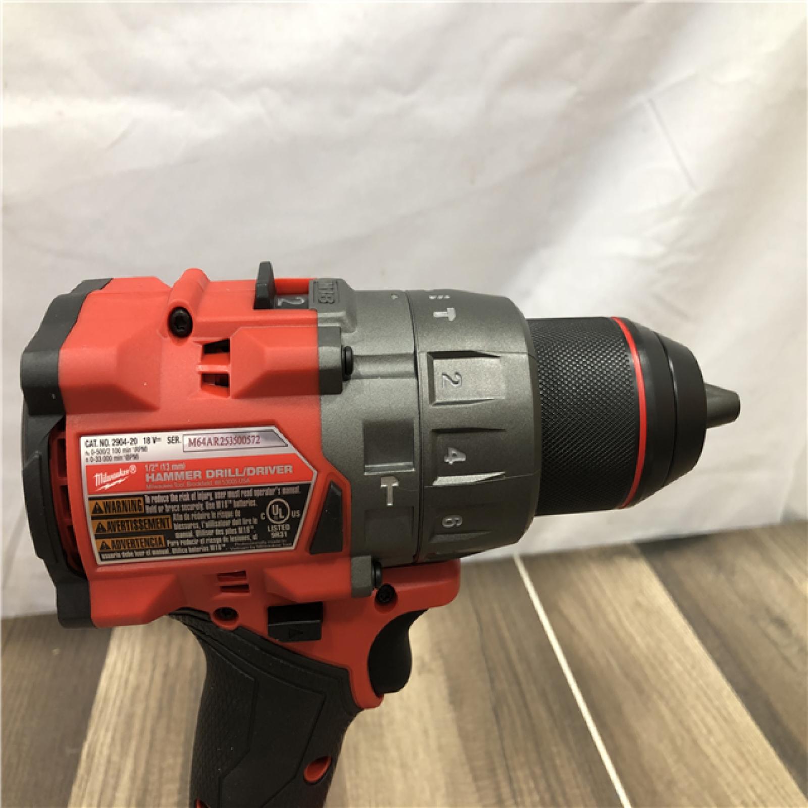 AS-IS Milwaukee FUEL 18V Lithium-Ion Brushless Cordless Hammer Drill and Impact Driver Combo Kit