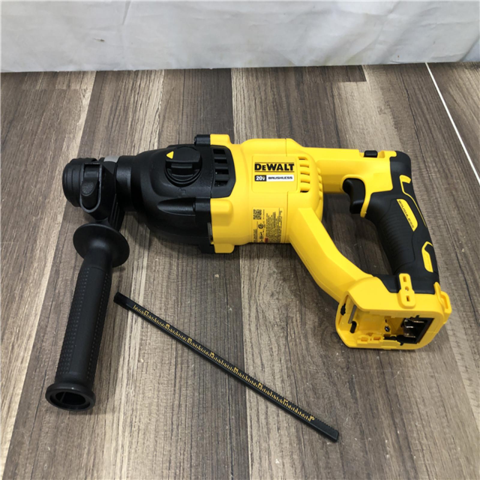 AS-IS DEWALT 20V MAX Cordless Brushless 1 in. SDS Plus D-Handle Concrete and Masonry Rotary Hammer (Tool Only)