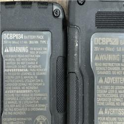 AS-IS DEWALT 20V MAX XR POWERSTACK Lithium-Ion Battery Starter Kit with 5.0Ah and 1.7Ah Batteries and Charger