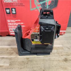 HOUSTON LOCATION - AS-IS Milwaukee-3632-21 M12 Green Beam Laser 360° 3-Plane Kit