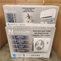 Phoenix NEW Hessaire DIY 22 SEER2 12 000 BTU Wi-Fi 1-Ton Ductless Mini Split Air Conditioner and Heat Pump Variable Speed Inverter-115-Volt (SEALED)