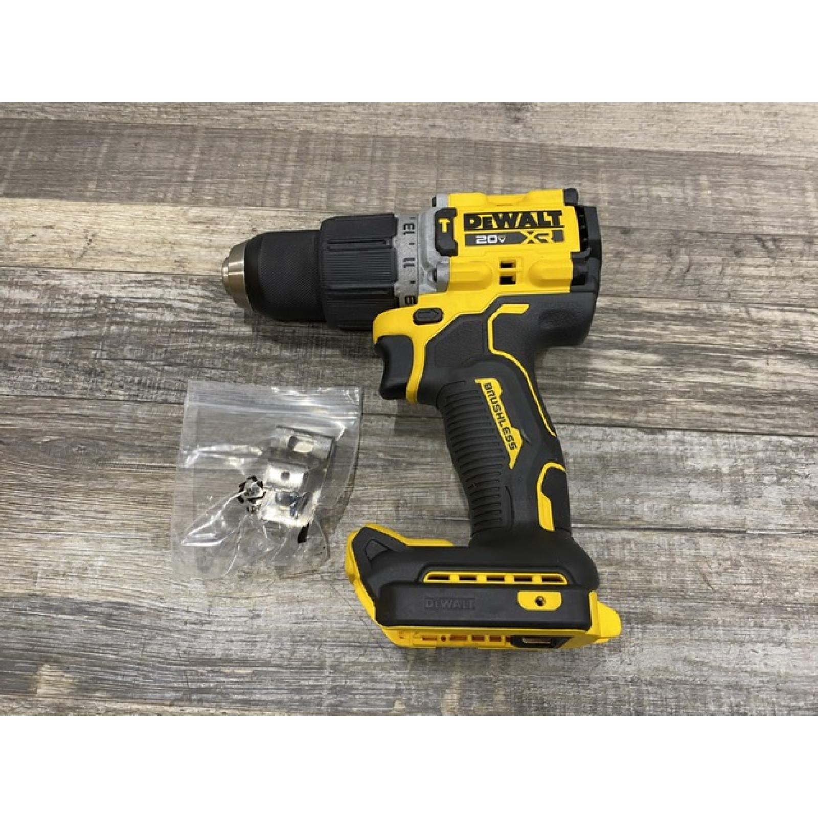 AS-IS DEWALT 20V XR Brushless Cordless 1/2 in. Hammer Drill (Tool-Only)