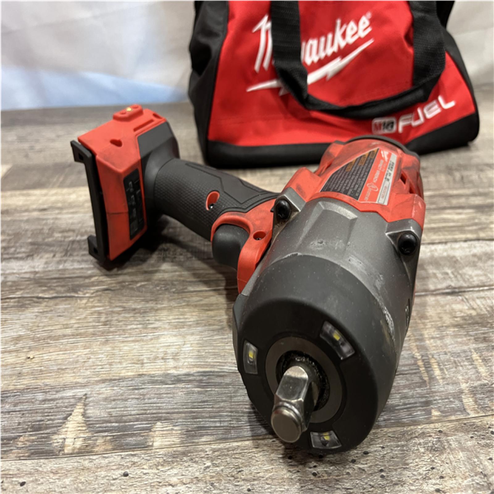 AS-IS Milwaukee FUEL 18V Lithium-Ion Brushless Cordless 1/2 in. Impact Wrench w/Friction Ring Kit