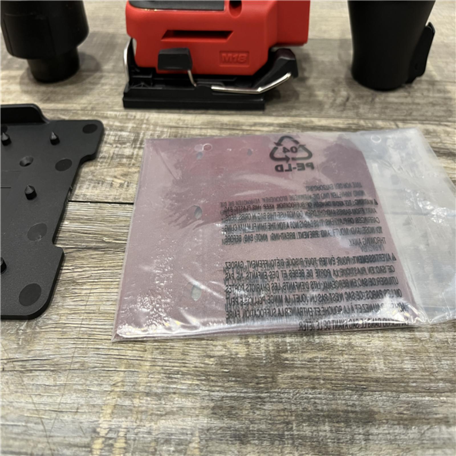 AS-IS Milwaukee 18V Lithium-Ion Cordless 1/4 in. Sheet Sander (Tool-Only)