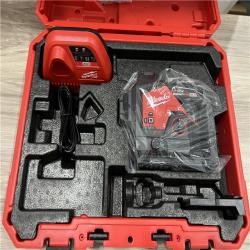 AS-IS Milwaukee 12-Volt Lithium-Ion Cordless Green 250 ft. 3-Plane Laser Level Kit