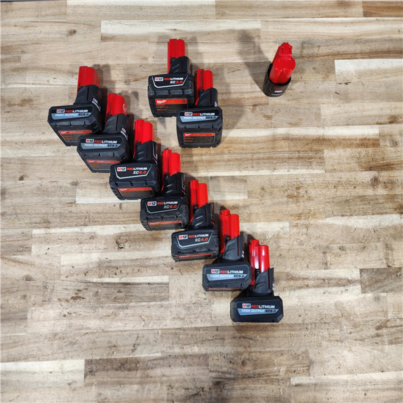 HOUSTON LOCATION - AS-IS HOUSTON LOCATION - AS-IS MILWAUKEE BATTERY PACK QTY - 10