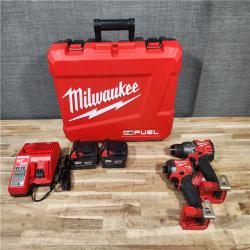 HOUSTON LOCATION - AS-IS Milwaukee FUEL 18V Lithium-Ion Brushless Cordless Hammer Drill and Impact Driver Combo Kit