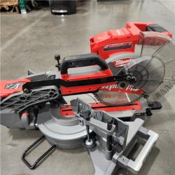 As-Is Milwaukee M18 FUEL 18V 10 in. Lithium-Ion Brushless Cordless Dual Bevel Sliding Compound Miter Saw Kit with One 8.0 Ah Battery