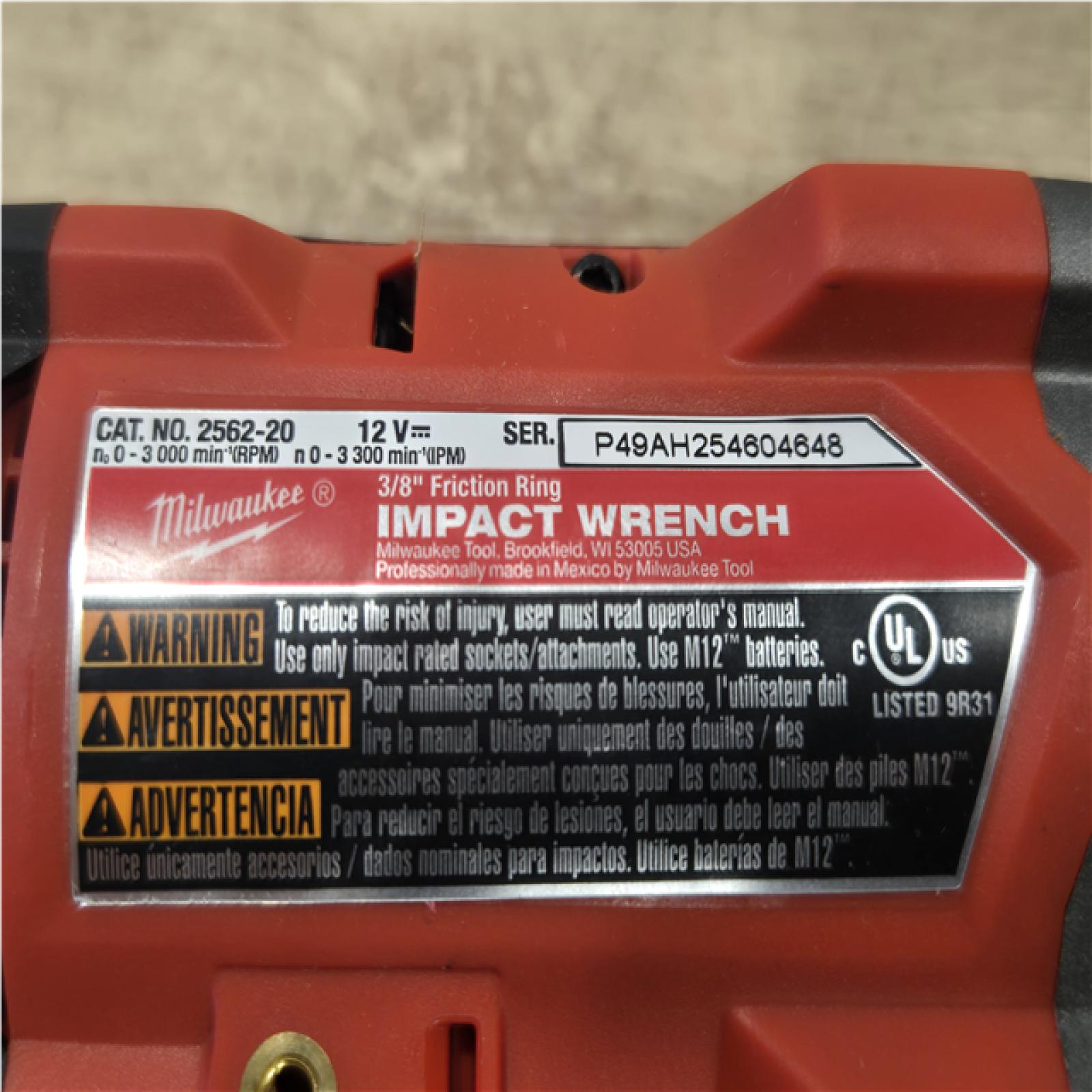 AS-IS Milwaukee FUEL 12V Lithium-Ion Brushless Cordless 1/4 in. Hex Impact Driver (Tool-Only)