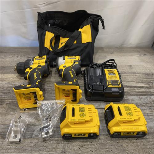AS-IS DEWALT ATOMIC 20-Volt MAX Lithium-Ion Cordless (2-Tool) Combo Kit