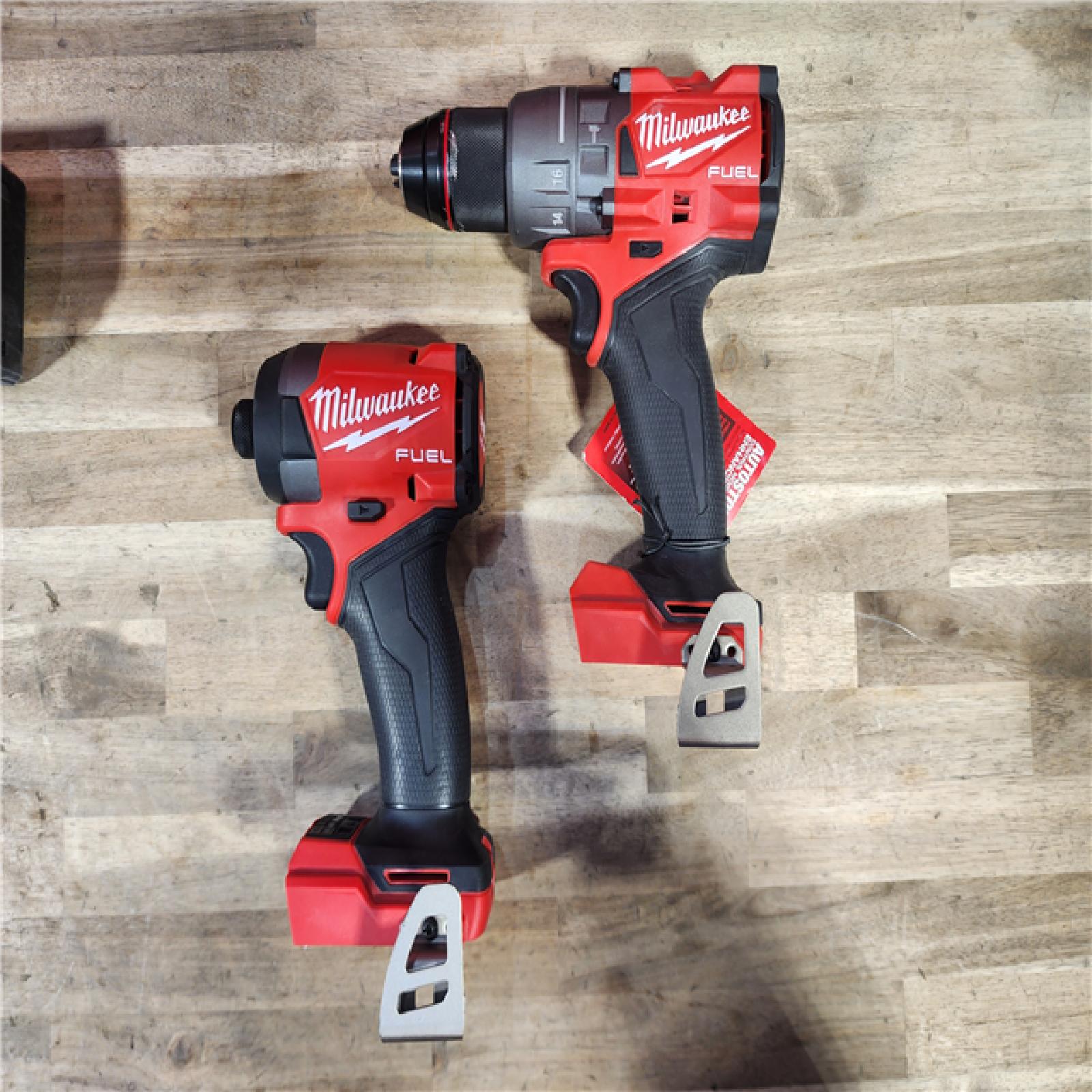 HOUSTON LOCATION - AS-IS MILWAUKEE FUEL 18V Lithium-Ion Brushless Cordless Hammer Drill and Impact Driver Combo Kit (2-Tool) with 2 Batteries