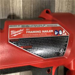 AS-IS Milwaukee  FUEL 3-1/2 in. 18-Volt 21-Degree Lithium-Ion Brushless Cordless Framing Nailer (Tool-Only)
