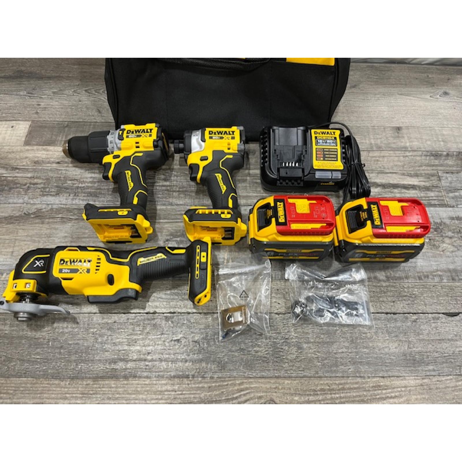 AS-IS DEWALT 20V MAX Lithium-Ion Cordless 3-Tool Combo Kit