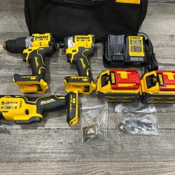 AS-IS DEWALT 20V MAX Lithium-Ion Cordless 3-Tool Combo Kit