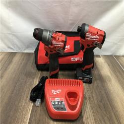 AS-IS Milwaukee FUEL 12-Volt Lithium-Ion Brushless Cordless Hammer Drill and Impact Driver Combo Kit