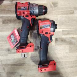 HOUSTON LOCATION - AS-IS (APPEARS LIKE NEW) MILWAUKEE M18 FUEL 18V Lithium-Ion Brushless Cordless Hammer Drill and Impact Driver Combo Kit (2-Tool) with 2 Batteries