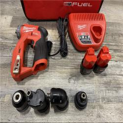 AS-IS Milwaukee FUEL 12V Lithium-Ion Brushless Cordless 4-in-1 Installation 3/8 in. Drill Driver Kit
