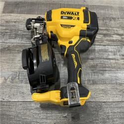 AS-IS DEWALT 20V MAX Lithium-Ion 15-Degree Electric Cordless Roofing Nailer Kit