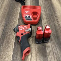 AS-IS Milwaukee FUEL 12V Lithium-Ion Brushless Cordless 1/4 in. Hex Impact Driver Kit