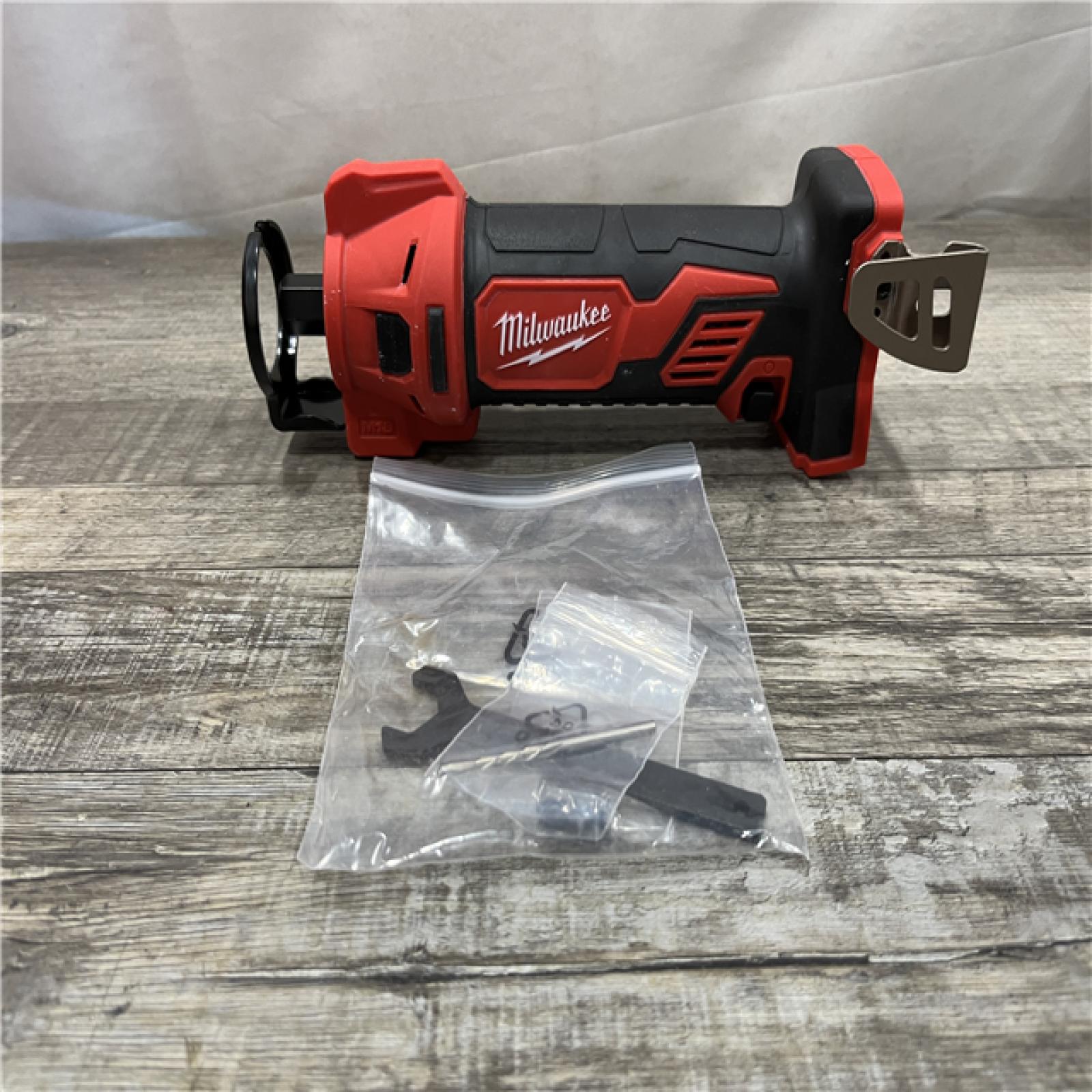 AS-IS Milwaukee 18V Lithium-Ion Cordless Drywall Cut Out Rotary Tool (Tool-Only)