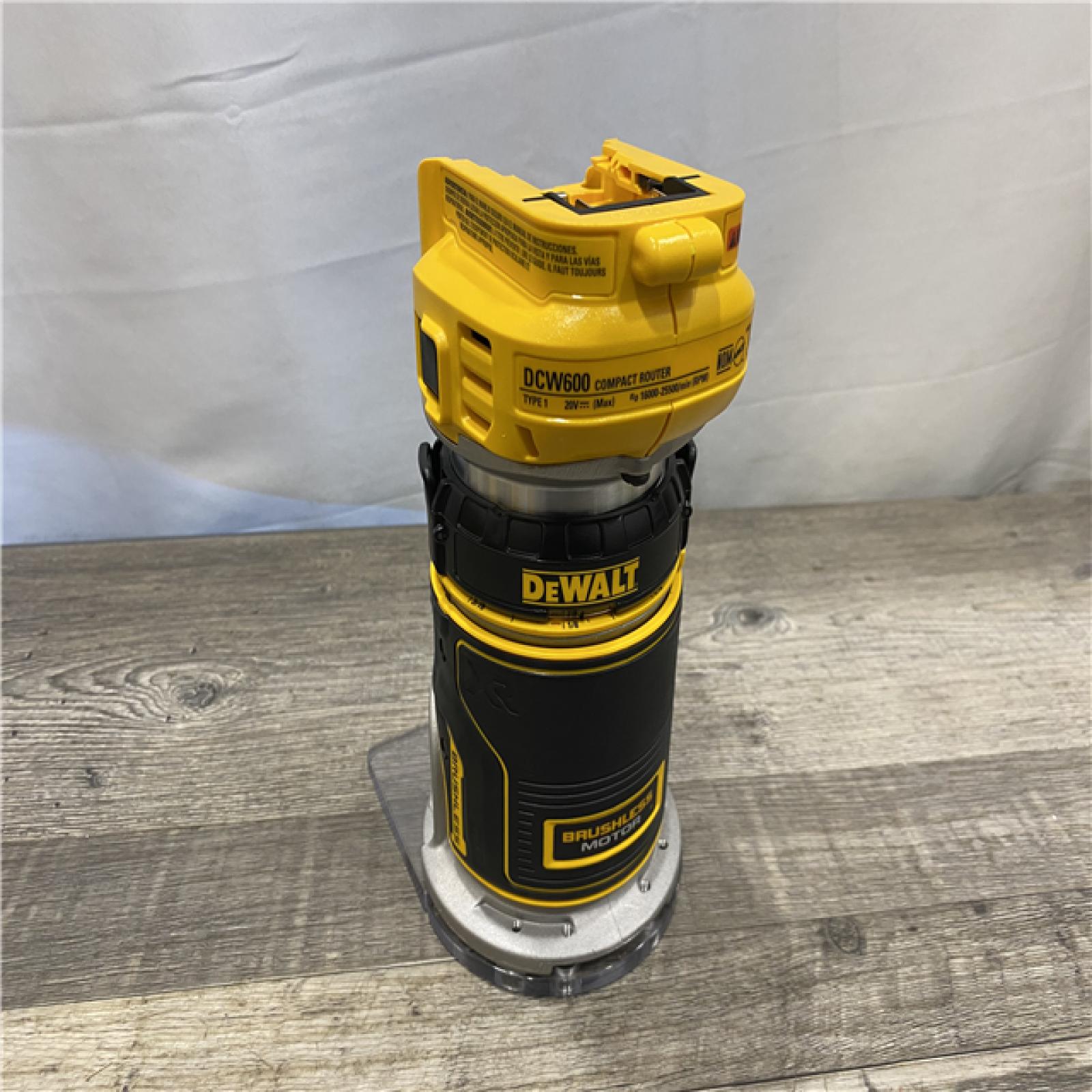 AS-IS DEWALT 20V MAX XR Cordless Brushless Fixed Base Compact Router (Tool Only)