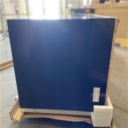 DALLAS LOCATION - Husky 52 in. W x 25 in. D 10-Drawer Mobile Workbench Tool Chest with Solid Wood Work Top in Gloss Blue