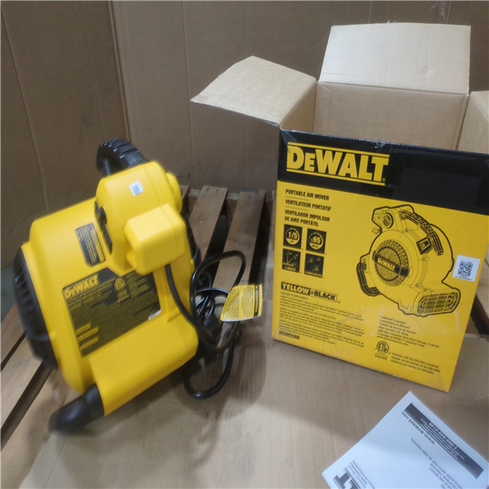 CALIFORNIA AS-IS DEWALT PORTABLE AIR MOVER
