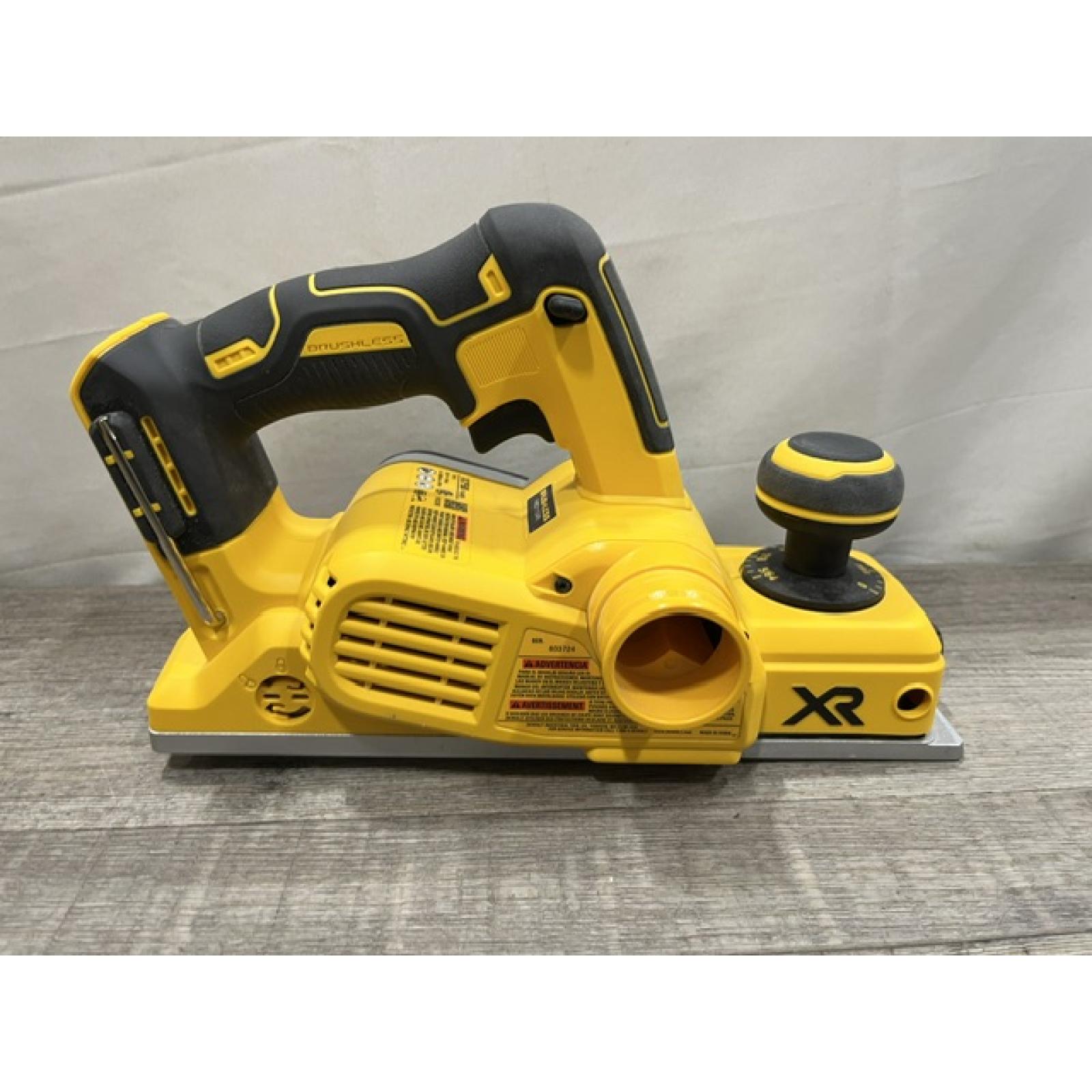 AS-IS DEWALT 20V MAX XR Cordless Brushless 3-1/4 in. Planer (Tool Only)