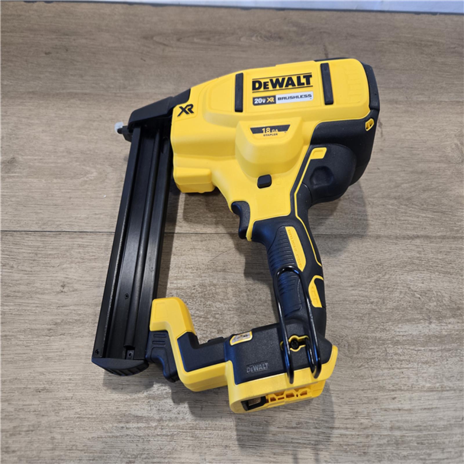 AS-IS DEWALT Cordless 18-Gauge Narrow Crown Stapler (Tool Only)