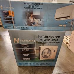 Phoenix NEW Hessaire DIY 21 SEER2 18 000 BTU WiFi 1.5-Ton Ductless Mini Split Air Conditioner  Heat Pump  Variable Speed Inverter-208V/230V