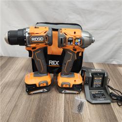AS-IS  RIDGID 18v 2 Tool Combo Kit 1/2 Drill/Driver 1/4 Impact Driver