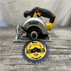 AS-IS DEWALT 20-Volt MAX Lithium-Ion Cordless 6-1/2 in. Circular Saw (Tool-Only)