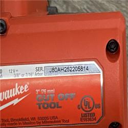 AS-IS Milwaukee FUEL 12V Lithium-Ion Brushless Cordless 3 in. Cut Off Saw (Tool-Only)
