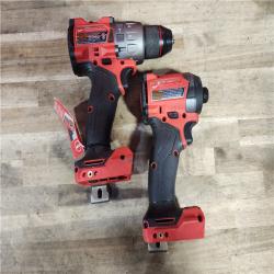 HOUSTON LOCATION - AS-IS MILWAUKEE FUEL 18V Lithium-Ion Brushless Cordless Hammer Drill and Impact Driver Combo Kit