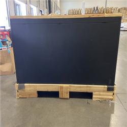 DALLAS LOCATION -Husky 61 in. W x 23 in. D Heavy Duty 15-Drawer Mobile Workbench Tool Chest with Solid Wood Top in Matte Black