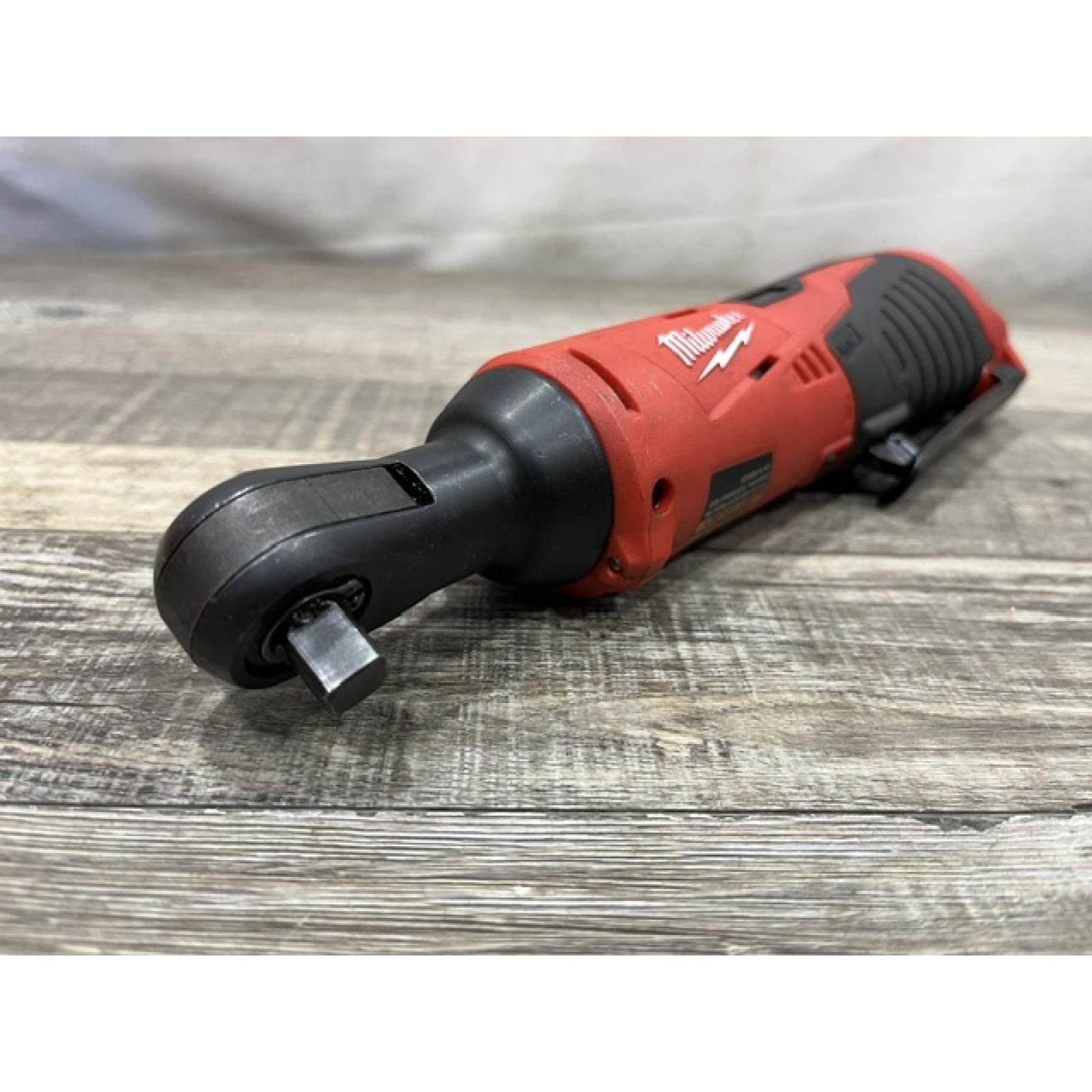 AS-IS Milwaukee 12V Lithium-Ion Cordless 3/8 in. Ratchet (Tool-Only)