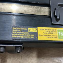 AS-IS DEWALT Corded Pneumatic 16-Gauge 1 in. Crown Lathing Stapler