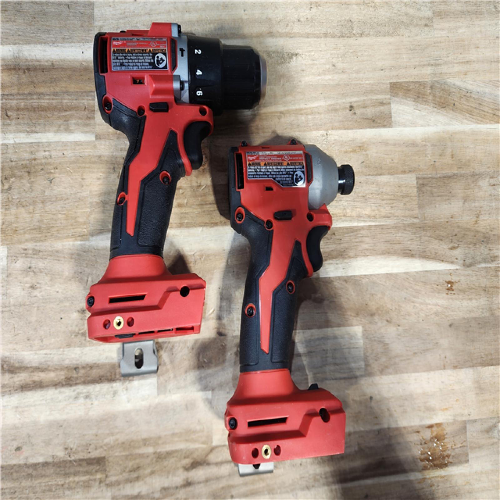 HOUSTON LOCATION - AS-IS Milwaukee 18-Volt Lithium-Ion Brushless Cordless Compact Hammer Drill/Impact Combo Kit