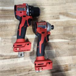 HOUSTON LOCATION - AS-IS Milwaukee 18-Volt Lithium-Ion Brushless Cordless Compact Hammer Drill/Impact Combo Kit