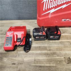 HOUSTON LOCATION - AS-IS Milwaukee 2904-22 Hammer Drill Driver Kit with Batteries  Charger & Tool Case  Red