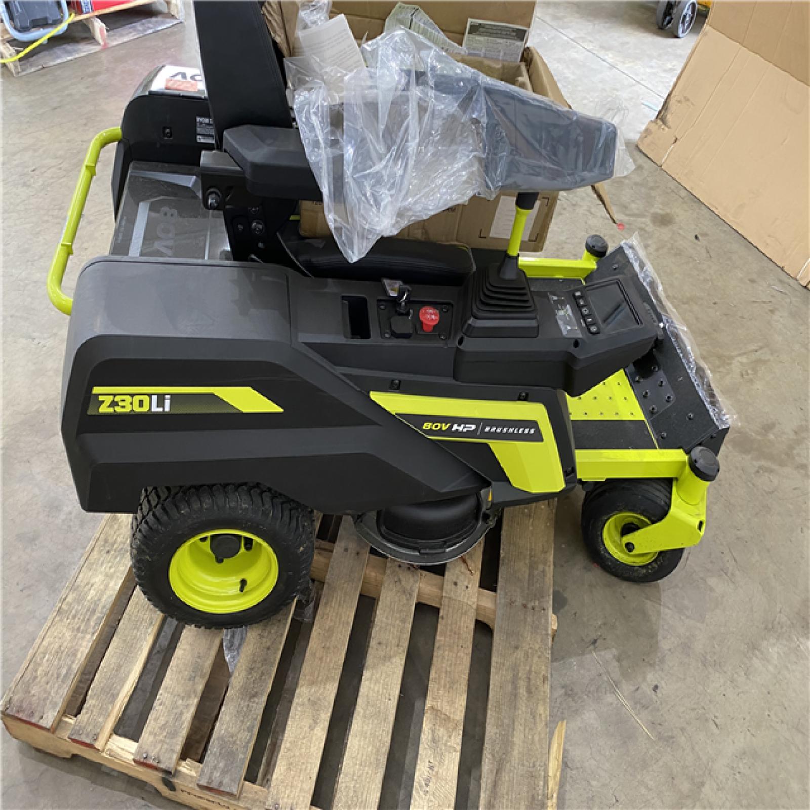 Houston Location - AS-IS Ryobi Z30 Li 30 Riding Mower