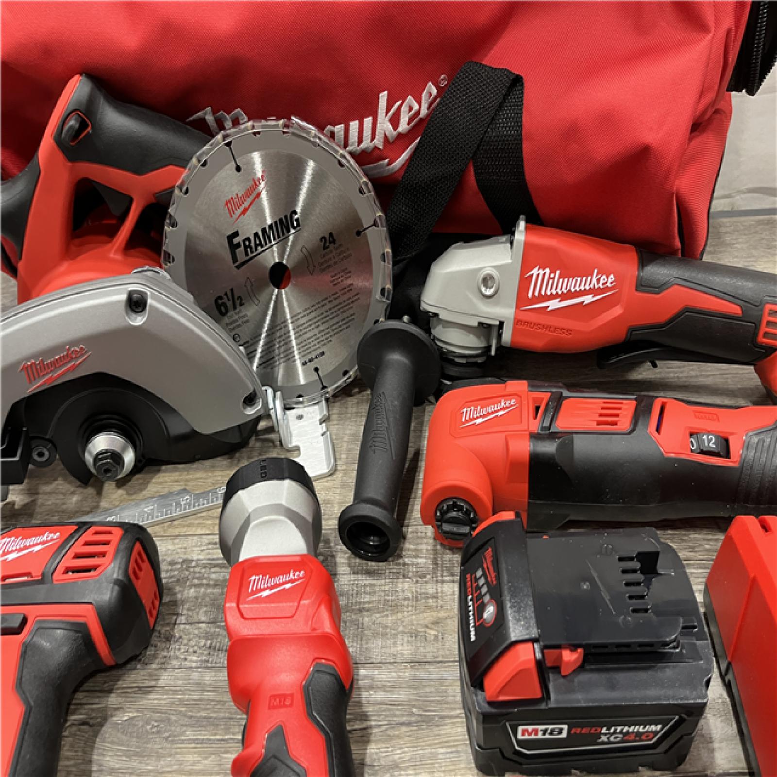 AS-IS Milwaukee 18-Volt Lithium-Ion Cordless (6-Tool) Combo Kit