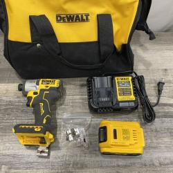AS-IS DEWALT 20-Volt Maximum XR Lithium-Ion Cordless Brushless 1/4 in. 3-Speed Impact Driver Kit