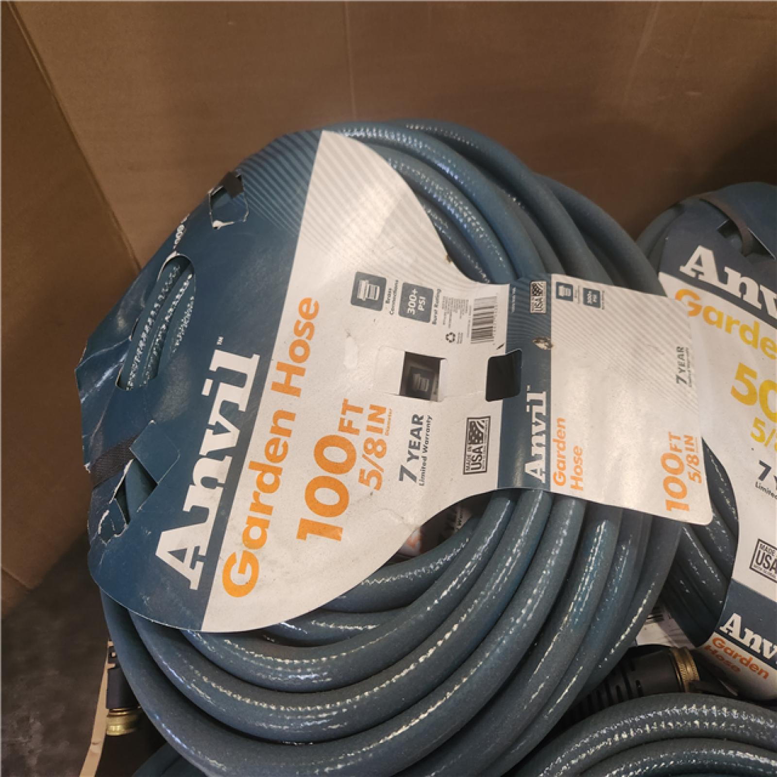 Phoenix NEW Mixed 50ft. and 100ft. Anvil 5/8 in. Medium-Duty Garden Hose Pallet (28 Hoses)