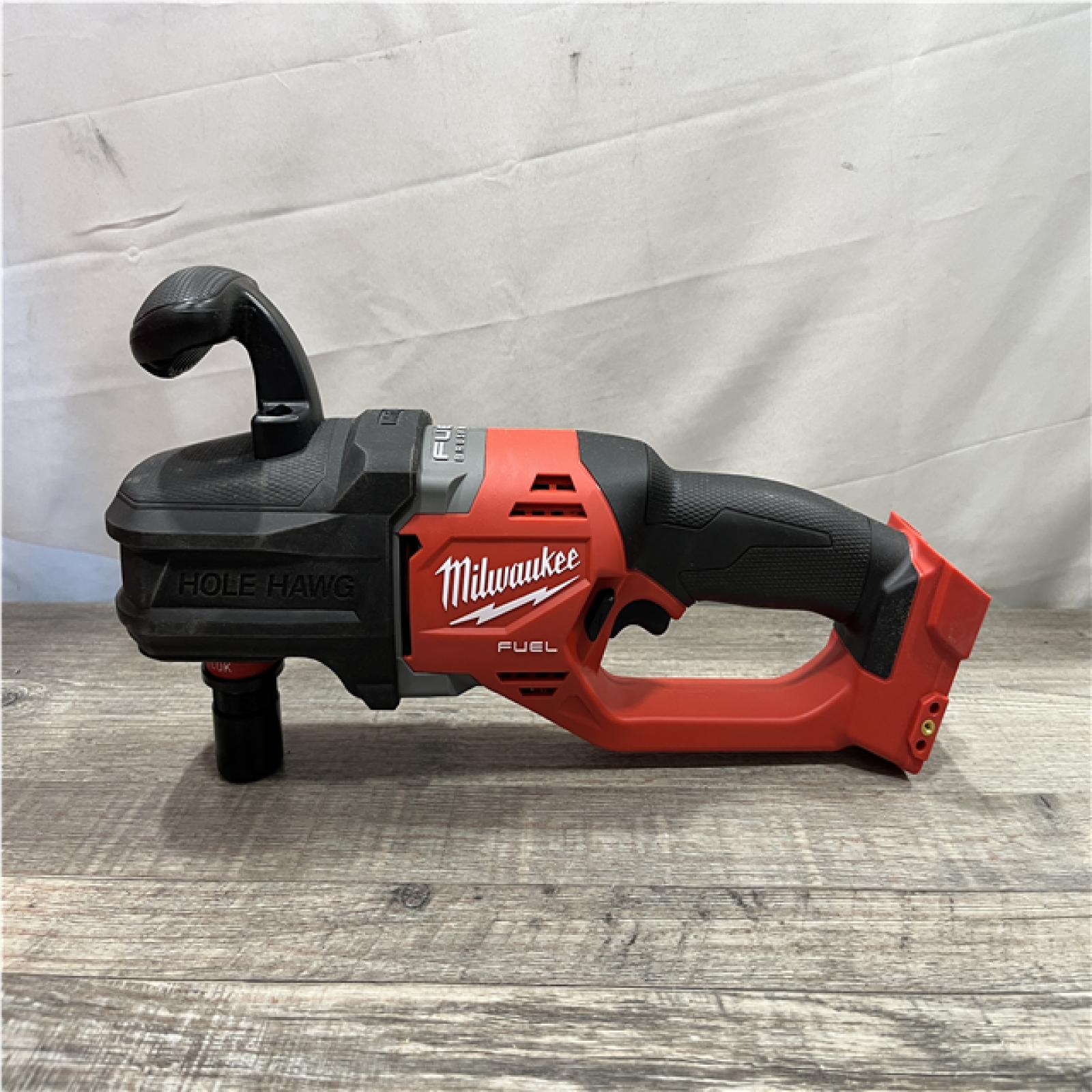 AS-IS Milwaukee FUEL 18V Lithium-Ion Brushless Cordless Hole Hawg 7/16 in. Right Angle Drill W/ Quick-Lok (Tool-Only)