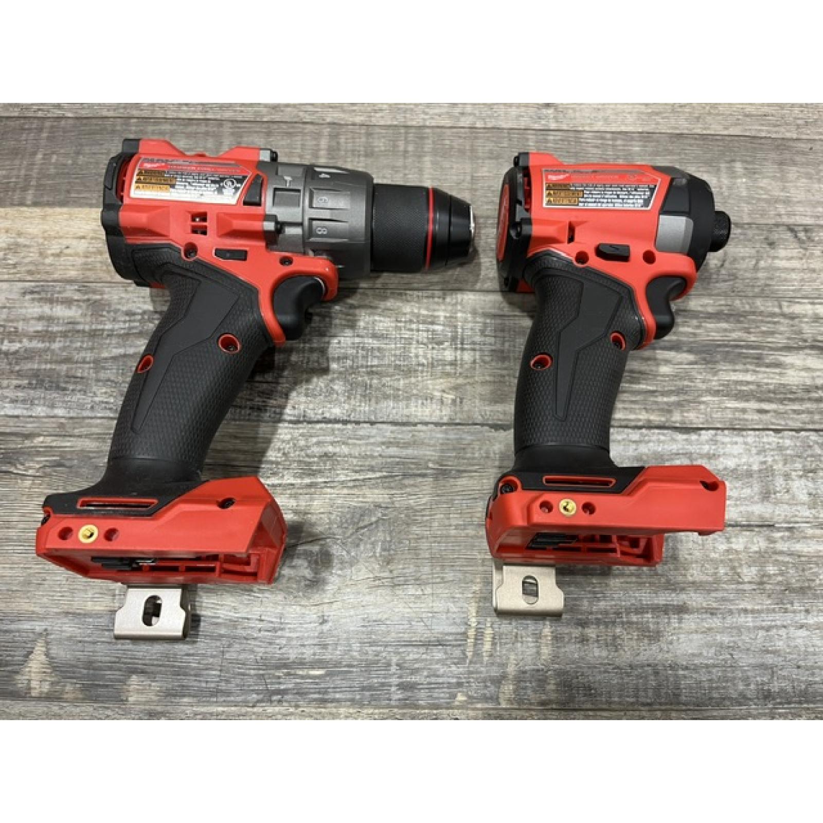 AS-IS Milwaukee FUEL 18V Lithium-Ion Brushless Cordless Hammer Drill and Impact Driver Combo Kit